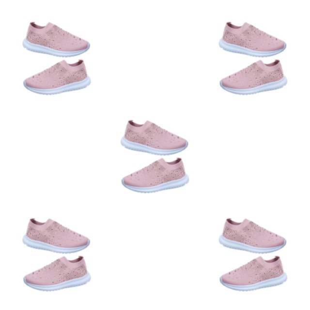 Sonducket Zapatillas de deporte de malla para mujer, zapatos ostentosos de cristal, zapatillas deportivas informales con diamantes de imitación, Type2 NO2