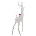 thumbnail image 4 of 52" Lighted White Mesh Standing Buck Outdoor Christmas Decoration Clear Lights, 4 of 6