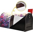 thumbnail image 5 of Mailbox Covers, Spring Purple Flowers Birds Mailbox Covers Oxford Cloth Post Box Cover with Magnetic Strip for Garden Yard Decor, 5 of 6