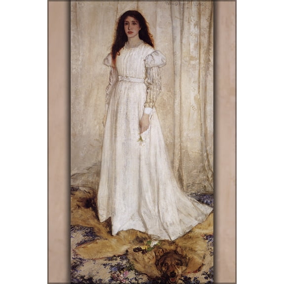 24"x36" Gallery Poster, Symphony in White no 1 (The White Girl) james whistler