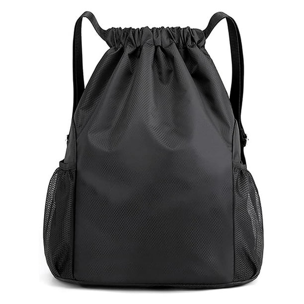 Bolsa de Gimnasio Bolsa Deportiva Impermeable con Bolsillo Interior con Cremallera Hipster Bolsa de Gimnasio Mochila Forrada con CordóN Ajustable Bolsa de Gimnasio