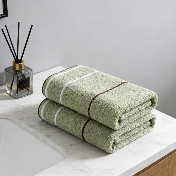 GFHFHITJ Bath Rags, Cottons Fine Stripe Washcloth, Super Soft Highly Absorbent Small Face Towel for Gym Towels, Hotel and Spa Quality, Reusable Fingertip Towels