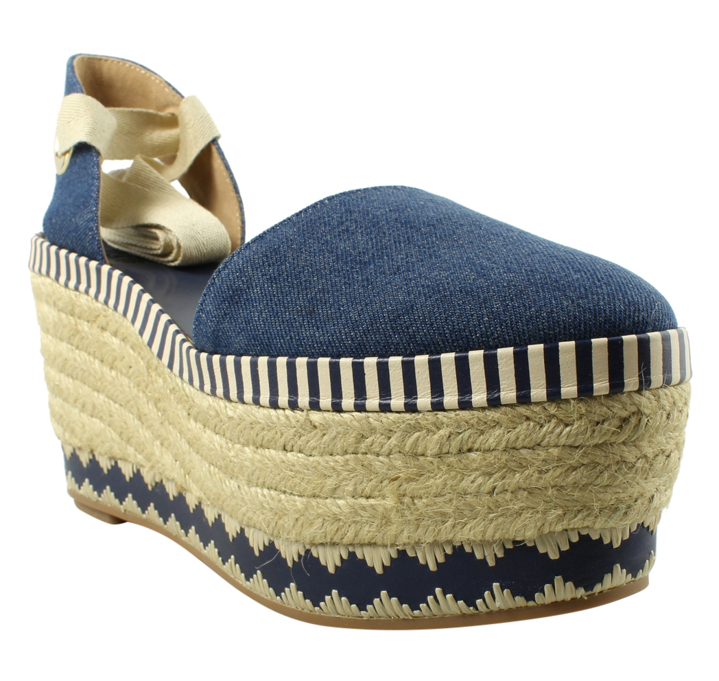 women's blue espadrilles