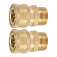 thumbnail image 3 of Adaptador De Montaje Para Lavadora De Alta Presión M22 De Cobre Puro, 2 Uds. Hembra NPT De 3/8 Pulgadas A Macho M22 Conexión Universal Ligero Resistente A La, 3 of 7