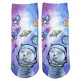 thumbnail image 1 of Cat Ankle Socks Cute 3D Cat Socks 3D Printed Socks 3D Print Low Cut Socks, 1 of 10