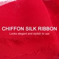 thumbnail image 4 of Uxcell 3 Rolls 1.5"x7Yd Chiffon Ribbon Handmade Fringe Chiffon Silk Ribbon Red, 4 of 6
