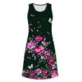 thumbnail image 4 of Ailaofu Women's Casual Boho Beach Floral Nightgown - Summer Sleeveless Tank Sleep Dress, 4 of 7