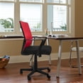 thumbnail image 4 of Shahoo Office Chair Swivel Mesh Task Seat with Ergonomic Mid-Back, Waist Support, Red, 4 of 4