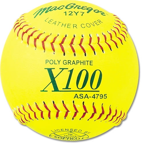 (12 Pack) MacGregor X100 ASAApproved Fastpitch Softballs
