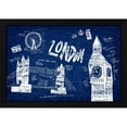 thumbnail image 2 of Edward Selkirk 24x17 Black Modern Wood Framed Wall Art Titled - London Blue, 2 of 6