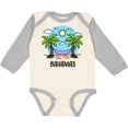thumbnail image 3 of Inktastic Summer Vacation in The Bahamas Boys or Girls Long Sleeve Baby Bodysuit, 3 of 5