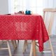 thumbnail image 1 of Deconovo Mantel con estampado de sectores, rojo, 137 cm de ancho x 304 cm de largo, Oxford, decorativo para comedor, 1 of 7