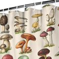 thumbnail image 3 of Brown Mushroom Plant Light Pattern Shower Curtain 84"x72" ,Bathroom Decorative Shower Curtains Set with 12 Hooks,Modern Waterproof Washable Shower Curtain, 3 of 6