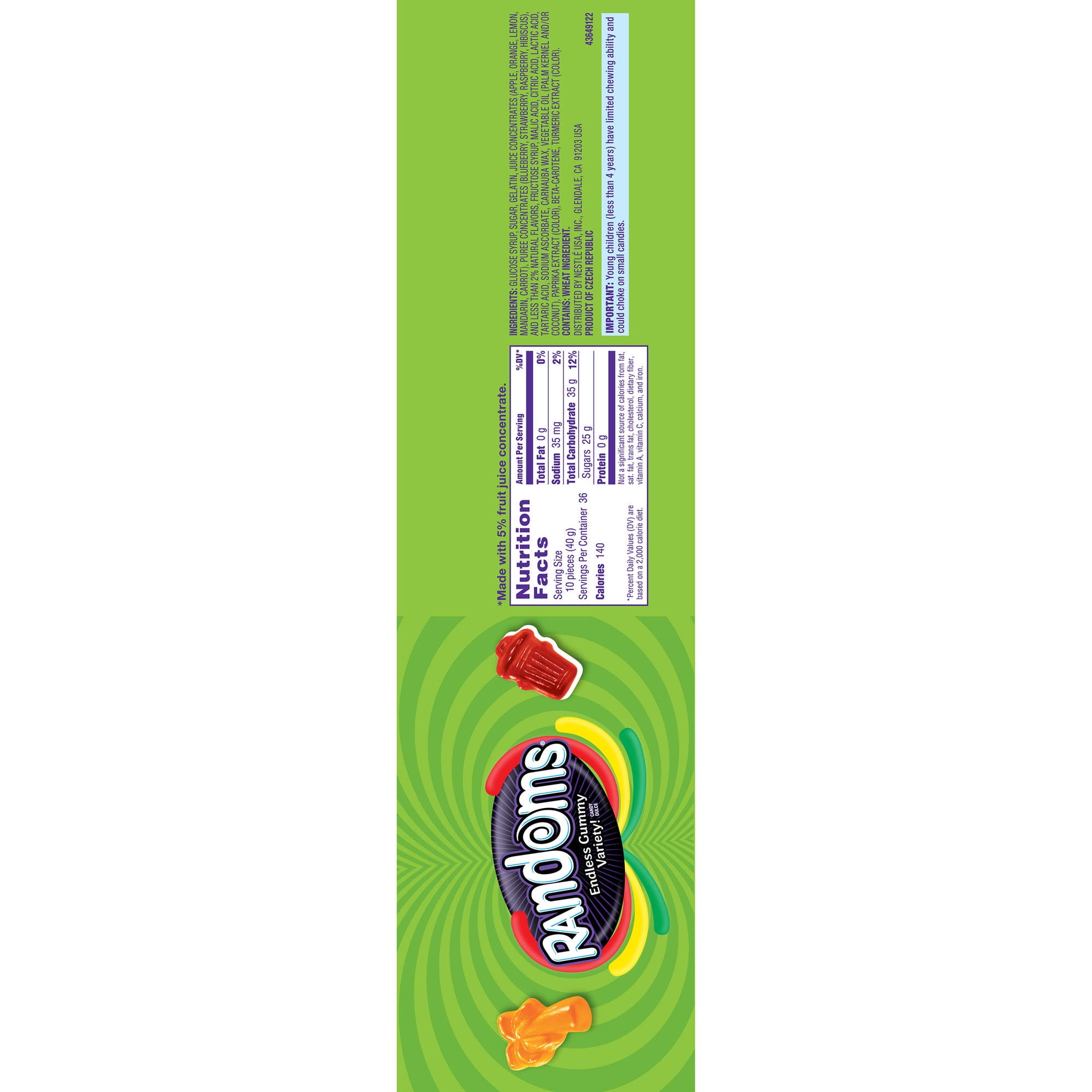 Wonka Randoms Gummy Share Pack Sugar Can