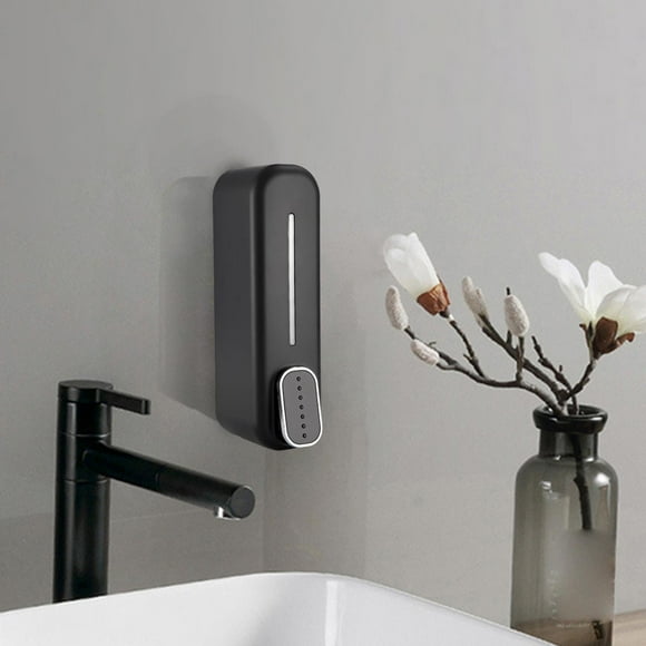 Dispensador de jabón de montaje en pared perfecl Negro 300ml