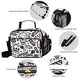 thumbnail image 4 of Halloween Skulls Stars Candies Cartoon Insulated Lunch Bag Portable Cooler Bag Mommy Bag Large Capacity 6L, 4 of 9