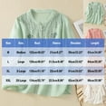 thumbnail image 2 of Womens Summer Gauze Tops Vintage Floral Embroidered 3/4 Sleeve Top Loose Fit Boho Dressy Casual Blouses Trendy, 2 of 7