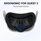 thumbnail image 5 of Funda facial de silicona VR y almohadilla nasal antifugas para Meta Quest 3, 5 of 7