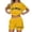 Yellow, variant on MuXiKeJi Clothes Women's Two Piece Lounge Set Oversized Boxy T-shirt Casual Short Sets Summer Travel Matching Set 2026 Fashion