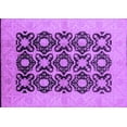 thumbnail image 1 of Ahgly Company Indoor Rectangle Oriental Purple Traditional Area Rugs, 5' x 7', 1 of 4