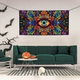 thumbnail image 2 of Lsque Vibrant Psychedelic Eye Pattern Party Banner, Festive Banner , Holiday Celebrations and Events for Carnival Birthday Party Festival Decorations-Small, 2 of 8