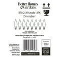 Better Homes & Gardens B10 Vintage smokey LED Light Bulb, 25W Eqv, Dim