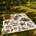 thumbnail image 7 of Rodeo Riders With Ranch Gear And Cattle, Cozy Flannel Blanket with Vintage Rodeo Illustration Print, Housewarming Gift for Rodeo Ranch Enthusiasts, Home Decor for Bedroom and Living Room, 7 of 7