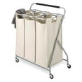 thumbnail image 2 of Whitmor Triple Laundry Sorter with Wheels, 2 of 4
