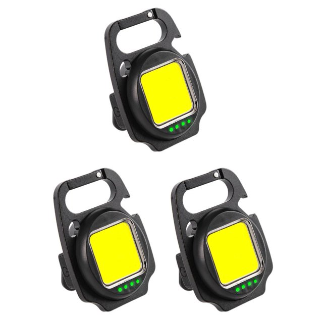 Linternas de llavero - COB LED 500 lúmenes Luces de bolsillo más brillantes (2 juegos)