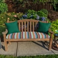 thumbnail image 2 of Casual Cushion Solid Sunbrella® Fabric 1-Piece Outdoor Throw Pillow, 18"W x 18"L, Canvas Forest Green, 2 of 5