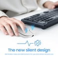 thumbnail image 2 of Mouse Bluetooth SUNGI delgado, silencioso, inalámbrico y recargable, blanco, 2 of 6