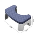 thumbnail image 3 of Accesorios de Baño para Adultos Taburete de Baño para Sentadillas Asiento de Inodoro Antideslizante Extraíble Taburete de Baño para Sentadillas Portátil Azul, 3 of 8