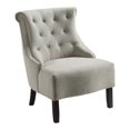 thumbnail image 1 of Evelyn Chaise Capitonnée en Lin Naturel, 1 of 7