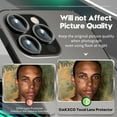 thumbnail image 3 of [3 in 1 Compatible with iPhone 13 Pro Max/ 13 Pro Camera Lens Protector, Tempered Glass Screen Protector, Camera Cover Back Lens Protection Saver, HD Clear, Case Friendly, Graphite, 3 of 5