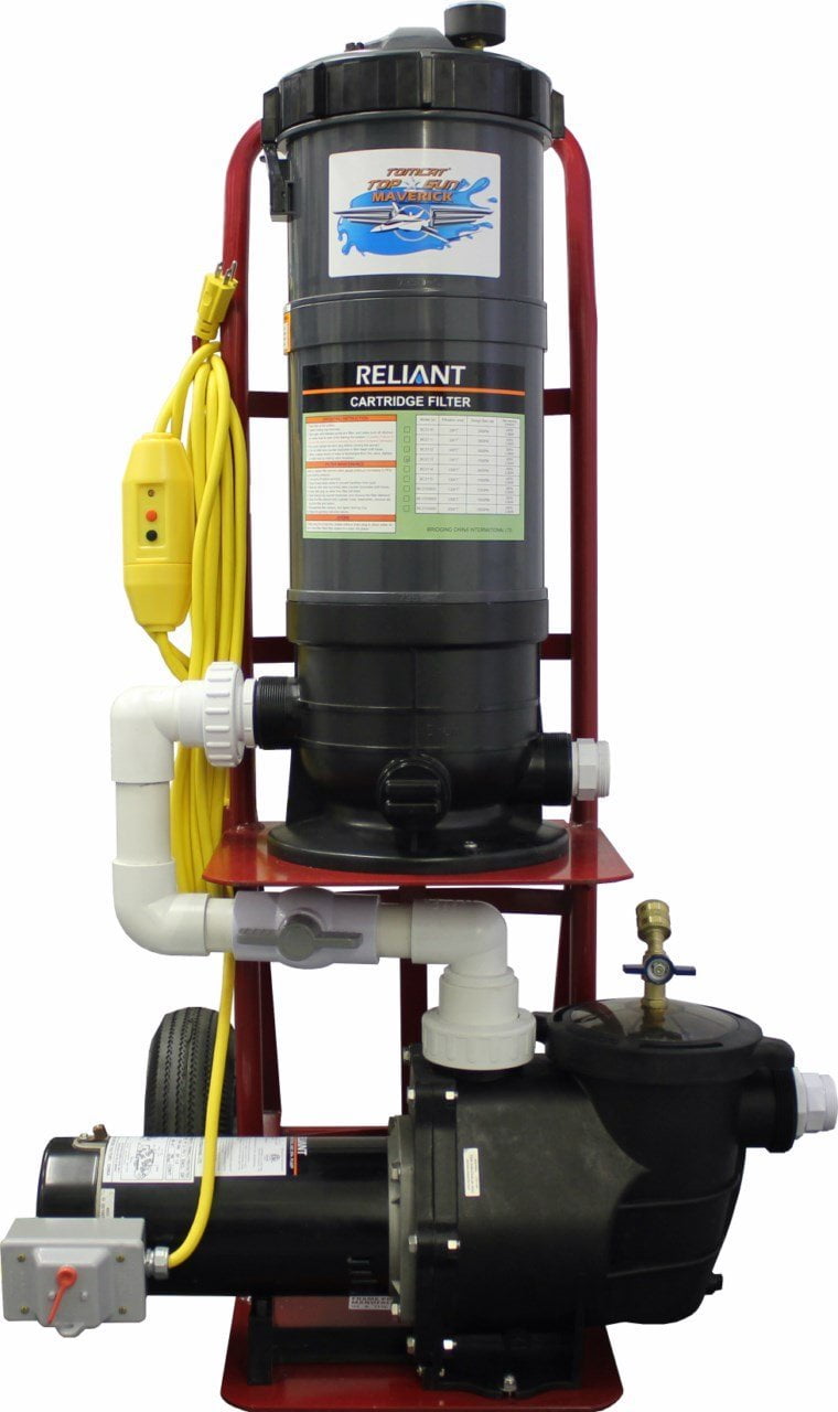 Tomcat Top Gun Maverick Portable Pool Vacuum System Departments