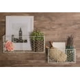 thumbnail image 2 of DII Metal Small Wall Mount Chicken Wire Basket in Antique White (Set of 2), 2 of 3