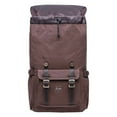 thumbnail image 4 of KAUKKO School Travel backpack for university flexible with laptop for 15",22L(Canvas Coffee), 4 of 7