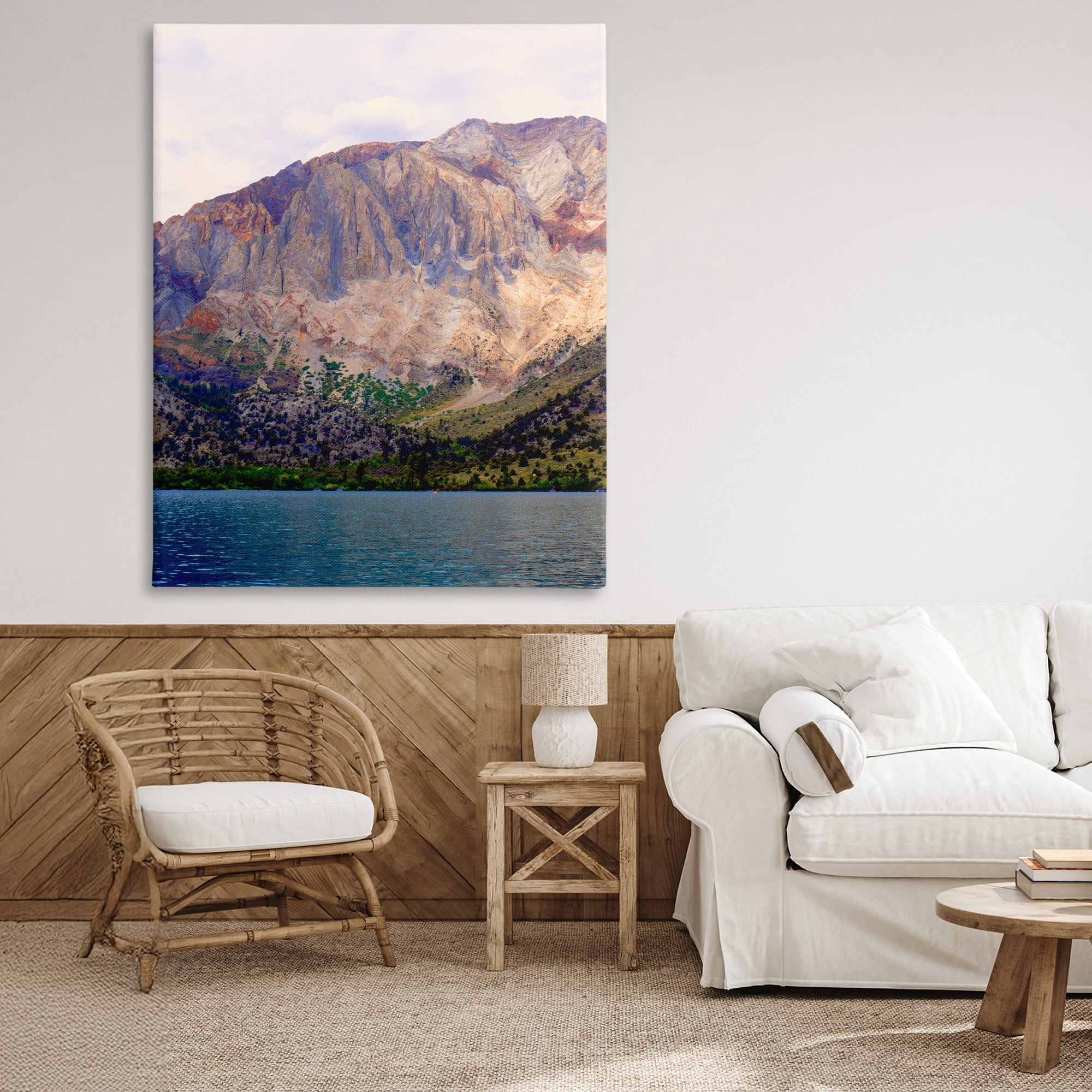 Stupell Industries Serene Lake Beneath Mountains Canvas Wall Art, design by Gemma Bardot