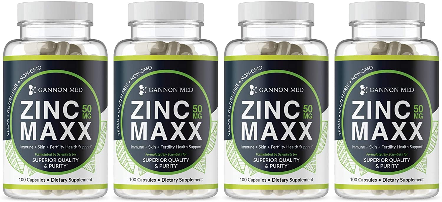 Zinc Maxx Maximum Zinc Gluconate 50 mg per dose 100 Day Supply