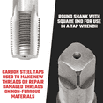 thumbnail image 6 of NEIKO 00930A NPT Pipe Tap Set, 5-Piece, Copper, Brass and PVC Pipe Threader 1/8"-27, 1/4"-18, 3/8"-18, 1/2"-14, 3/4"-14 NPT Pipe Threading Tool Taper Taps, Plumbing Rethreading, Thread Tapping, 6 of 6