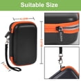 thumbnail image 4 of Funda para disco duro externo LaCie Rugged Mini de 1 TB/ 2 TB/ 4 TB/ 5 TB/Thunderbolt 3.0 2.0 USB-C, soporte de almacenamiento de disco duro portátil (gris), 4 of 9