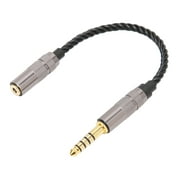 LaMaz Balanced Cable Adapter 4.4mm Male to 2.5mm Female Gold Plated Oxygen Free Copper Wire Core Adapter Cable