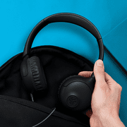 JLab Studio 2 Wired Headphones, Black, Cloud Foam Comfort, Foldable, In-Line Mic, Lab Quality Sound
