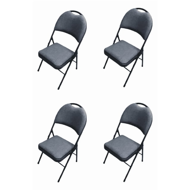 4 SILLAS METALICA ACOJINADA PLEGABLE PARA EVENTOS