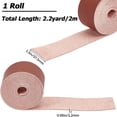 thumbnail image 2 of 37.5mm x 2m Flat Leather Cord 1.2mm Thick Full Grain Genuine Leather Strap Strips Lychee Grain Threads Rope Strings for DIY Crafts Belt Necklace Bracelet Jewelry Making Braiding Supplies, 2 of 9