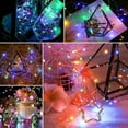 thumbnail image 2 of AWLYLNLL 20 Pack Led Fairy Lights Battery Operated String Lights Waterproof Silver Wire 7 Feet 20 Led Firefly Starry Moon Lights for DIY Wedding Party Bedroom Patio Christmas (20 Pack, Multicolor), 2 of 7