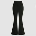 thumbnail image 2 of Maean Girls Bell Bottom Pant Flared Leg Lounge Pant Knit Stretchy Elastic Waist Slim Trousers, 2 of 4