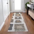 thumbnail image 4 of Dalyn Rugs Machine Washable Indoor/Outdoor Chantille Ivory 2'3" x 7'6" Runner Rug, 4 of 7