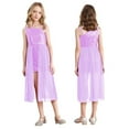 thumbnail image 3 of CHICTRY Kids Girls Chiffon Allover Shiny Sequins Party Dress Sleeveless Birthday Party Proms Ball Gown Flower Girls Dress Lavender 10, 3 of 7