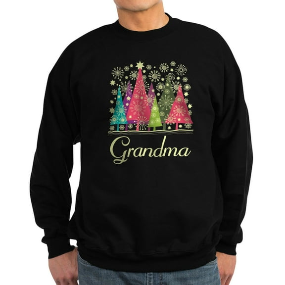 CafePress - Grandma Christmas Sweatshirt (Dark) - Classic Crew Neck Sweatshirt